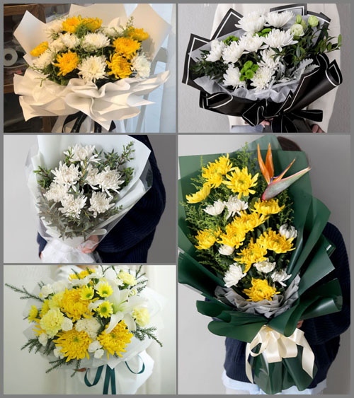 广东江门市新会区睦洲镇莲子塘村白事花束代送